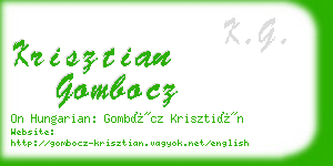 krisztian gombocz business card